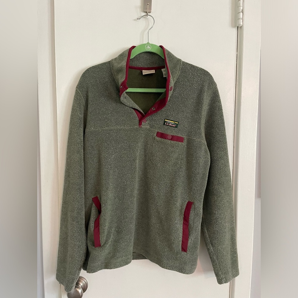 LL Bean quarter button sweater - mens Medium